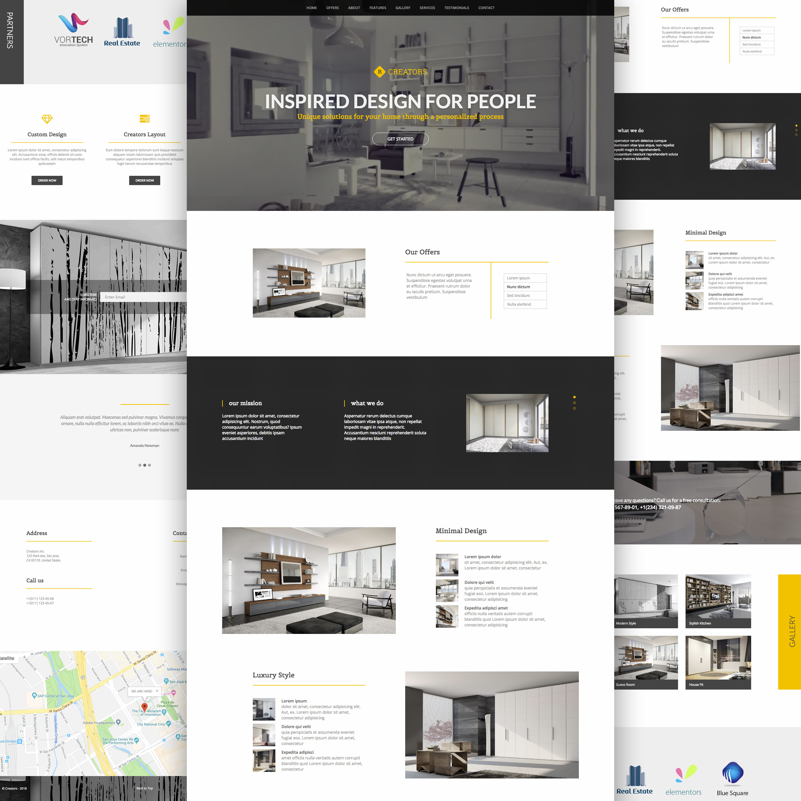 адаптивный шаблон целевой страницы