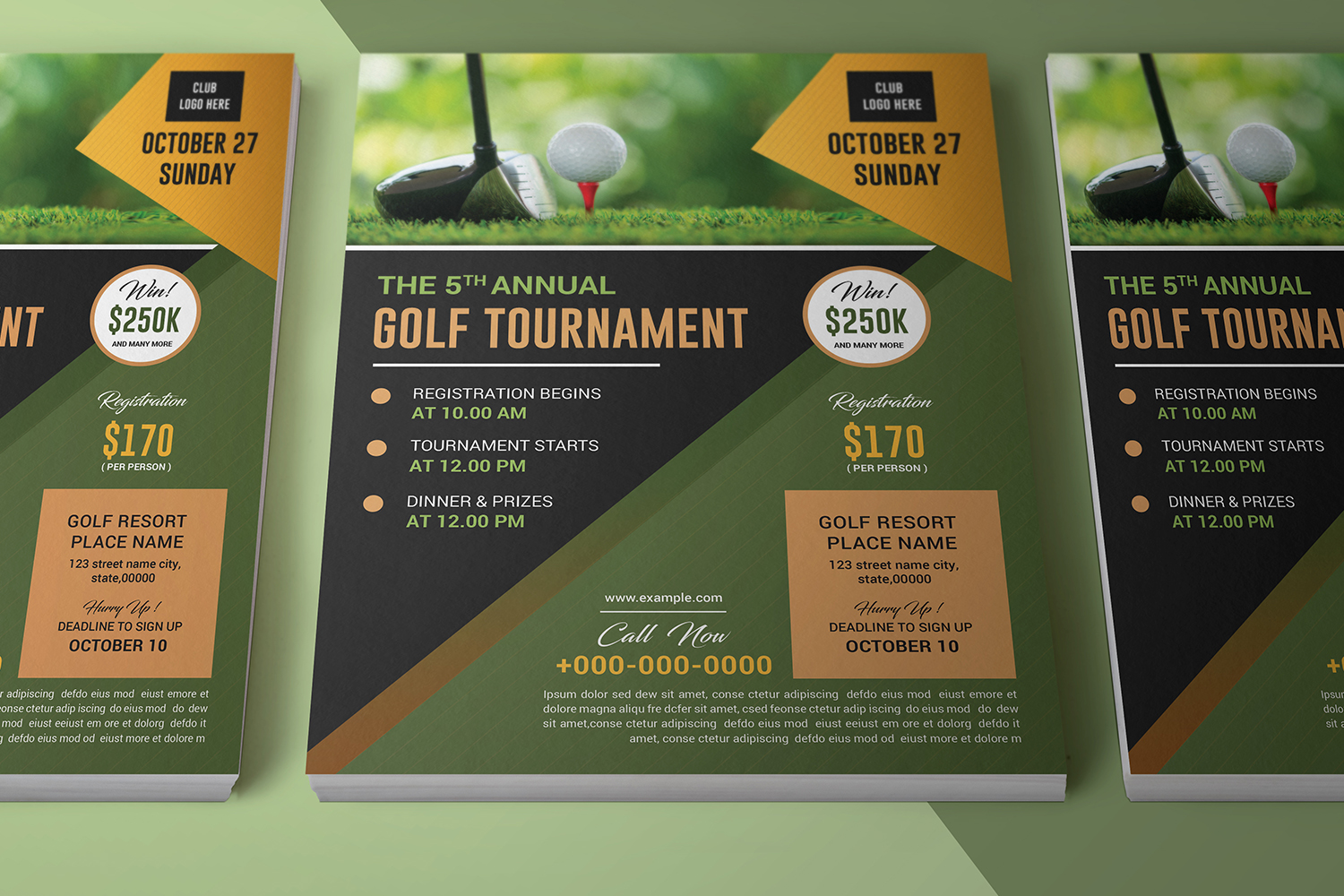 Download Фирменный стиль "Sistec Golf Tournament Flyer - Corporate Identity Template" / Sistec Golf Tournament Flyer - Corporate Identity Template - Фирменный стиль на тему графика golf tournament cup course charity competition poster game photoshop advertisement green golfer printable