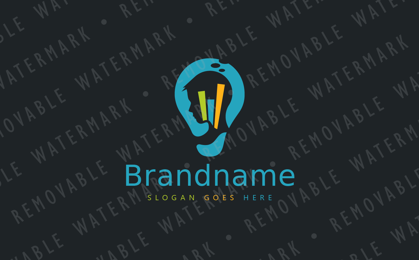 Download Шаблон логотипа "Smart Strategy Bulb Logo Template" / Smart Strategy Bulb Logo Template - Шаблон логотипа на тему графика idea financial light smart bulb graph think brain planning strategy funding filament energy knowledge intelligence innovation analysis logo design template