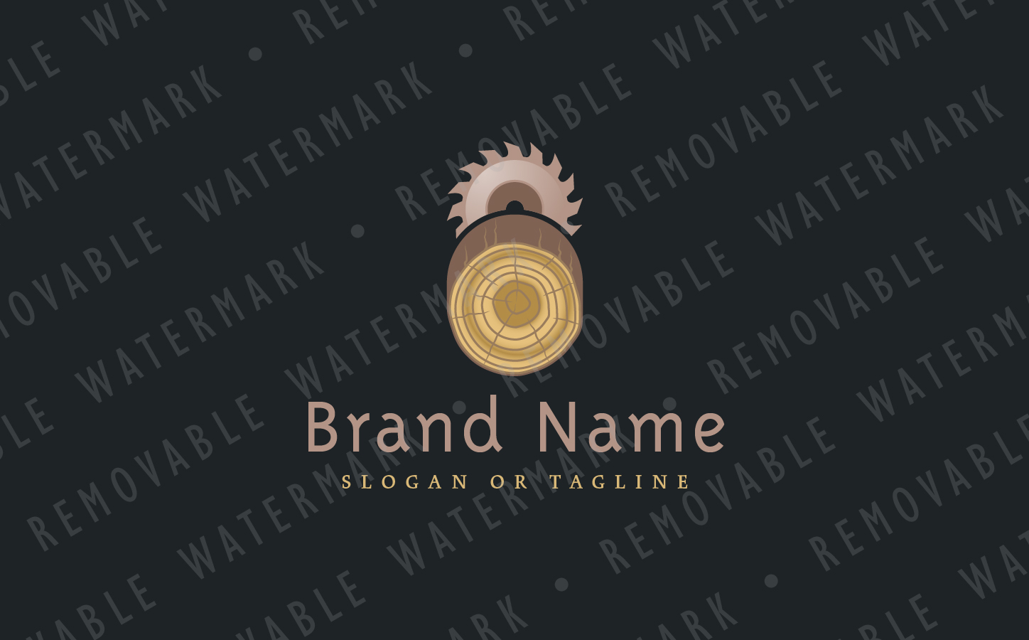 Download Шаблон логотипа "Wood Harvesting - Logo Template" / Wood Harvesting - Logo Template - Шаблон логотипа на тему графика tree environment forest wood equipment cut resource forestry logging lumber saw blade harvesting timber sawmill deforestation logo design template construction