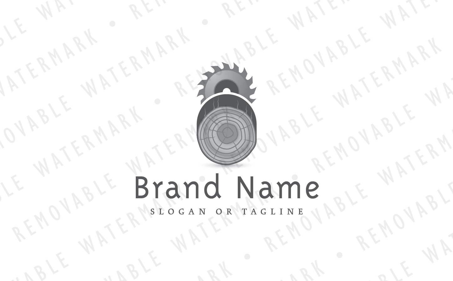 Download Шаблон логотипа "Wood Harvesting - Logo Template" / Wood Harvesting - Logo Template - Шаблон логотипа на тему графика tree environment forest wood equipment cut resource forestry logging lumber saw blade harvesting timber sawmill deforestation logo design template construction