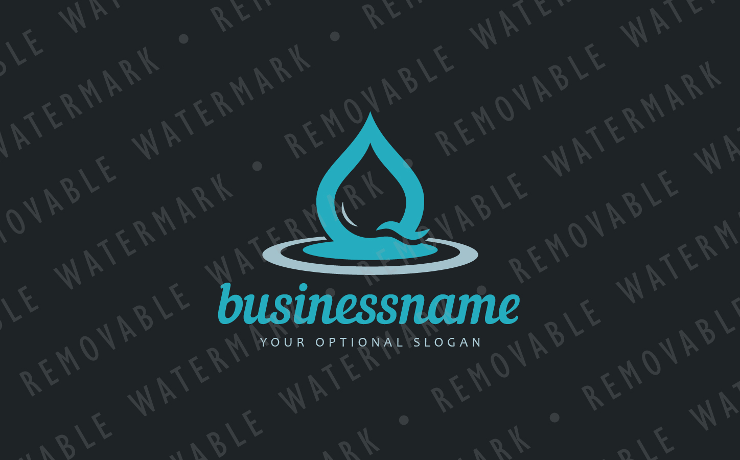 Download Шаблон логотипа "Water Drop Impact Logo Template" / Water Drop Impact Logo Template - Шаблон логотипа на тему графика energy wave water q spa fluid drop liquid droplet impact oil logo design template pool ripple cosmetics drink source beauty