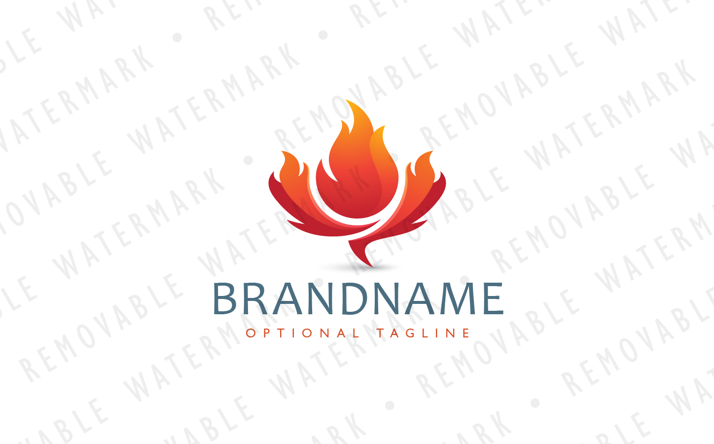 Download Шаблон логотипа "Maple Flame Logo Template" / Maple Flame Logo Template - Шаблон логотипа на тему графика energy hot leaf flame ignite fire fuel heat gas oil burning canada torch maple blaze ash power logo design template