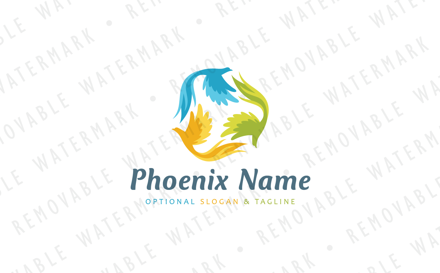 Download Шаблон логотипа "Mythic Bird Triad Logo Template" / Mythic Bird Triad Logo Template - Шаблон логотипа на тему графика cycle movement triad transformation bird feather triple synergy phoenix animation media beauty dance art logo design template energy photography quetzal