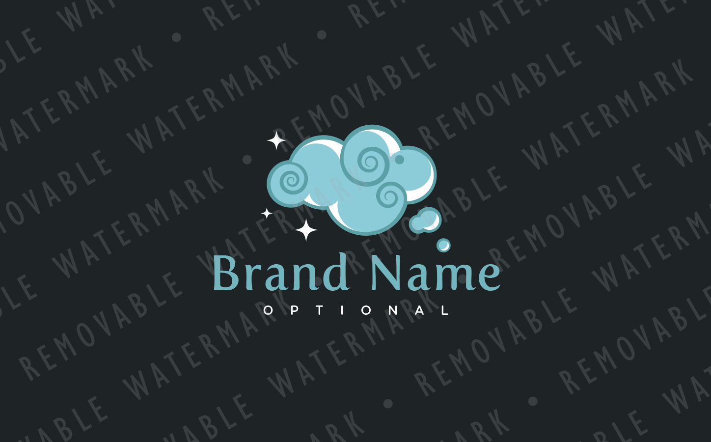 Download Шаблон логотипа "Sheep Cloud Logo Template" / Sheep Cloud Logo Template - Шаблон логотипа на тему графика farm animal sheep lamb cloud dream sleep sky night soft wool simple abstract animation logo design template media art entertainment