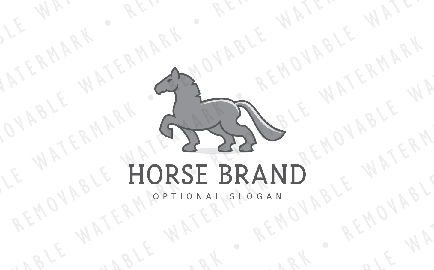 Download Шаблон логотипа "Spirited Stallion Logo Template" / Spirited Stallion Logo Template - Шаблон логотипа на тему графика rustic horse knight stallion power spirit wild valiant success victory strength vitality valor logo design template consulting riding investing tradition