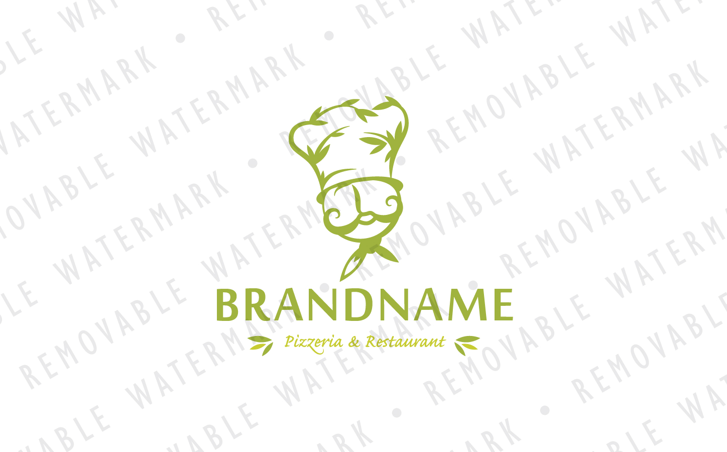 Download Шаблон логотипа "Thyme Cook Logo Template" / Thyme Cook Logo Template - Шаблон логотипа на тему графика restaurant natural food healthy chef meal eat cook garden mediterranean herb spice pizzeria bistro logo design template bakery farm organic