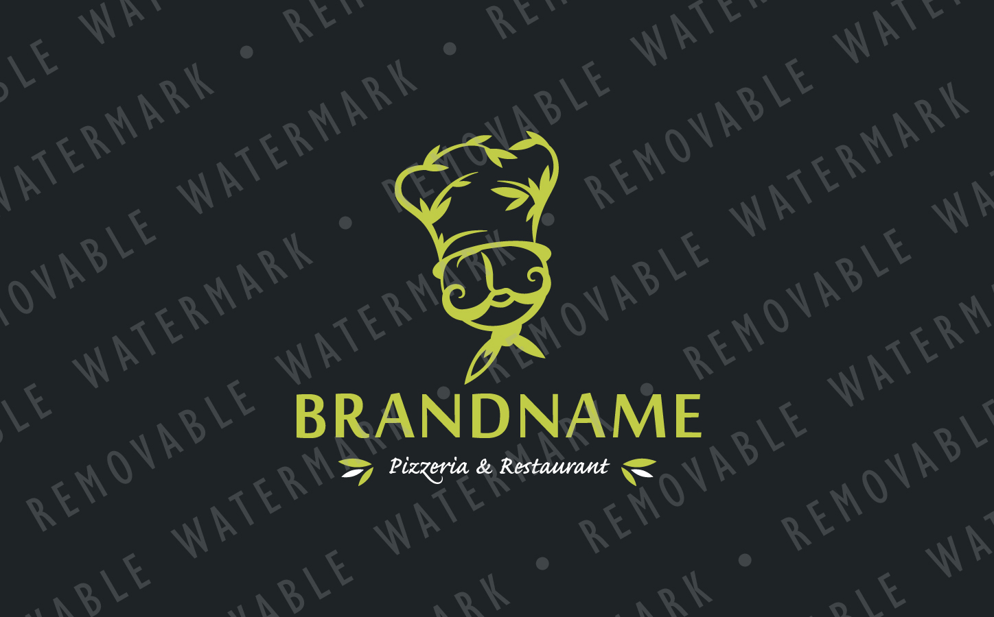 Download Шаблон логотипа "Thyme Cook Logo Template" / Thyme Cook Logo Template - Шаблон логотипа на тему графика restaurant natural food healthy chef meal eat cook garden mediterranean herb spice pizzeria bistro logo design template bakery farm organic