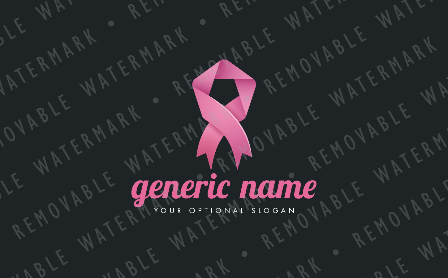 Download Шаблон логотипа "Ribbon Medal Logo Template" / Ribbon Medal Logo Template - Шаблон логотипа на тему графика floral love beauty ribbon bow tie gift decoration event pentagon badge award logo design template medal wedding sewing tailoring charity