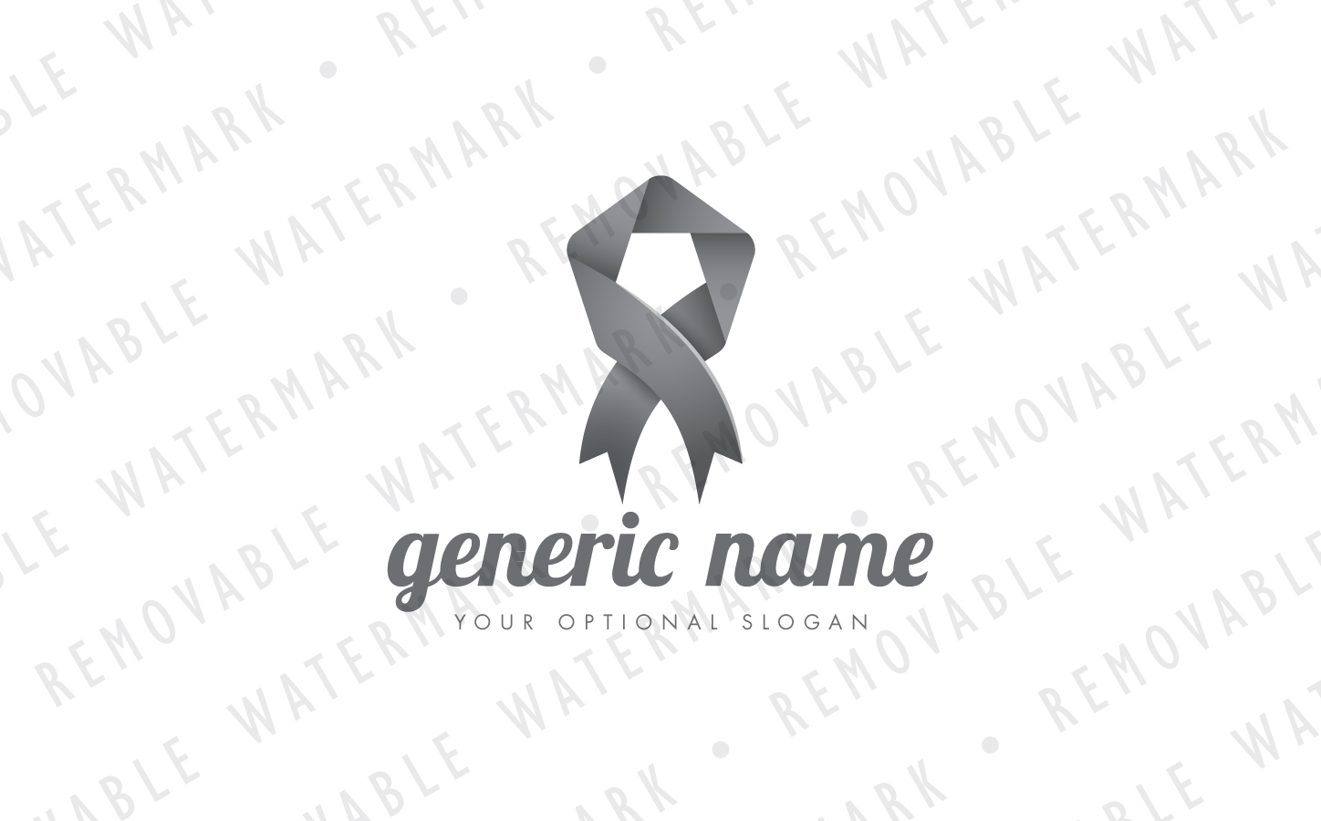 Download Шаблон логотипа "Ribbon Medal Logo Template" / Ribbon Medal Logo Template - Шаблон логотипа на тему графика floral love beauty ribbon bow tie gift decoration event pentagon badge award logo design template medal wedding sewing tailoring charity