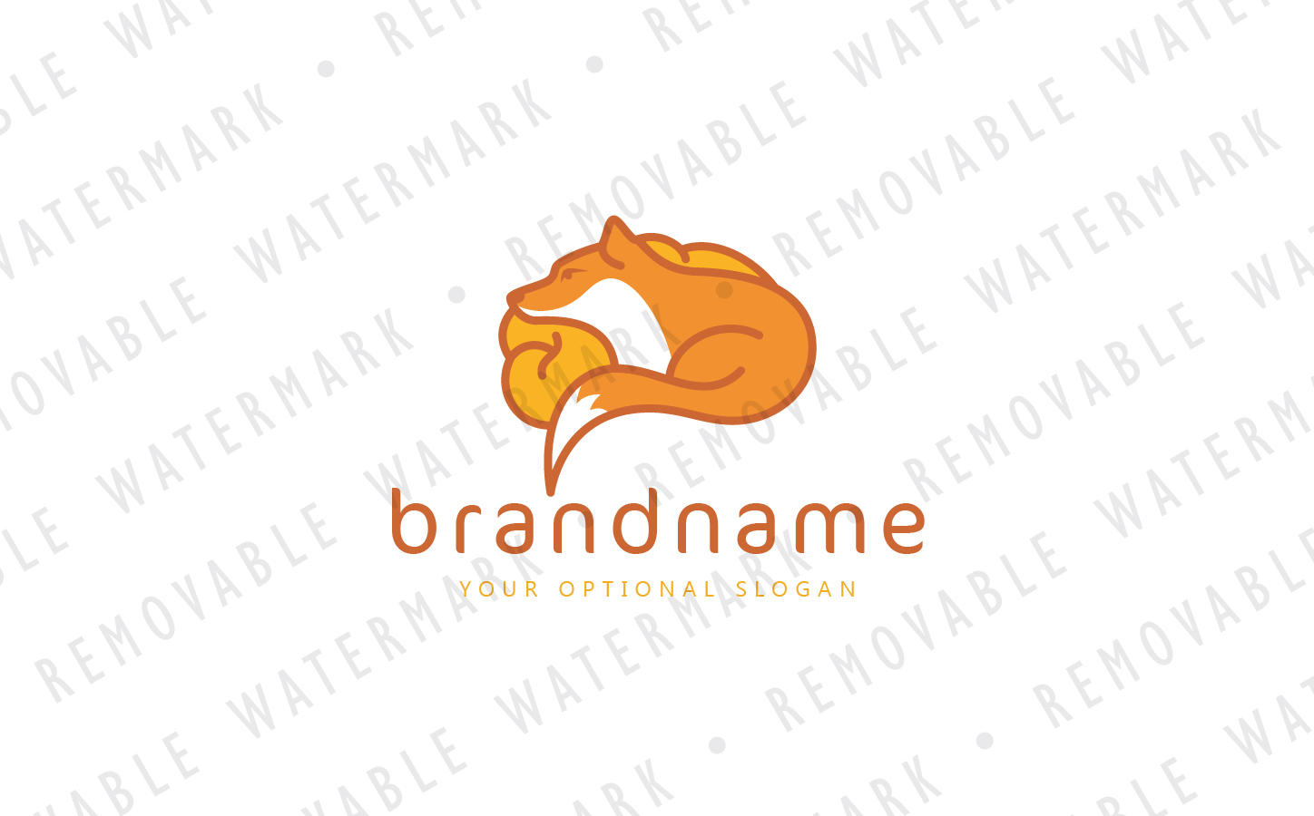 Download Шаблон логотипа "Fox Brain Logo Template" / Fox Brain Logo Template - Шаблон логотипа на тему графика science research fox brain psychology idea mind memory innovation thinking cunning intellect intelligence neurology logo design template education technology hidden