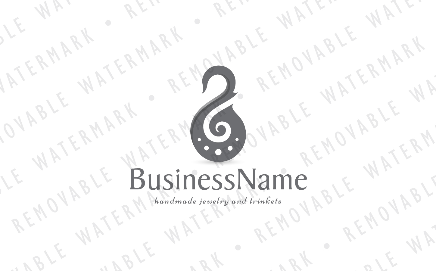 Download Шаблон логотипа "Swan Jewelry Logo Template" / Swan Jewelry Logo Template - Шаблон логотипа на тему графика jewel swan beauty transformation bird harmony clef purity piercing earring trinket ornament jewelry creative art music symphony logo design template