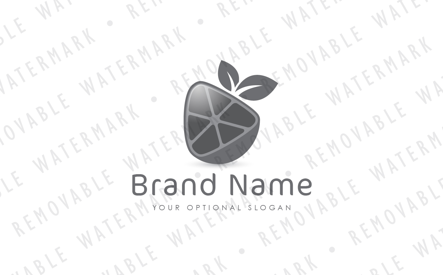 Download Шаблон логотипа "Citrus Fruit Media Logo Template" / Citrus Fruit Media Logo Template - Шаблон логотипа на тему графика orange natural food vitamin nutrition grapefruit citrus fruit organic juice healthy play cut fresh media video music logo design template