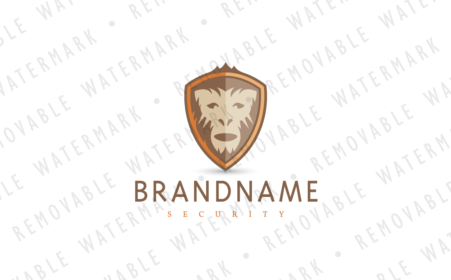 Download Шаблон логотипа "Ape Shield Logo Template" / Ape Shield Logo Template - Шаблон логотипа на тему графика safety protection defense strength support primate animal ape monkey shield escutcheon security bulwark logo design template entertainment stylized crest environment