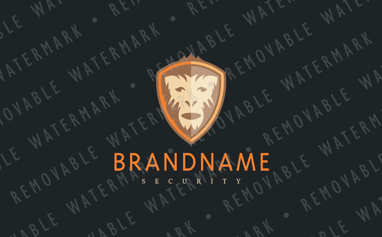 Download Шаблон логотипа "Ape Shield Logo Template" / Ape Shield Logo Template - Шаблон логотипа на тему графика safety protection defense strength support primate animal ape monkey shield escutcheon security bulwark logo design template entertainment stylized crest environment