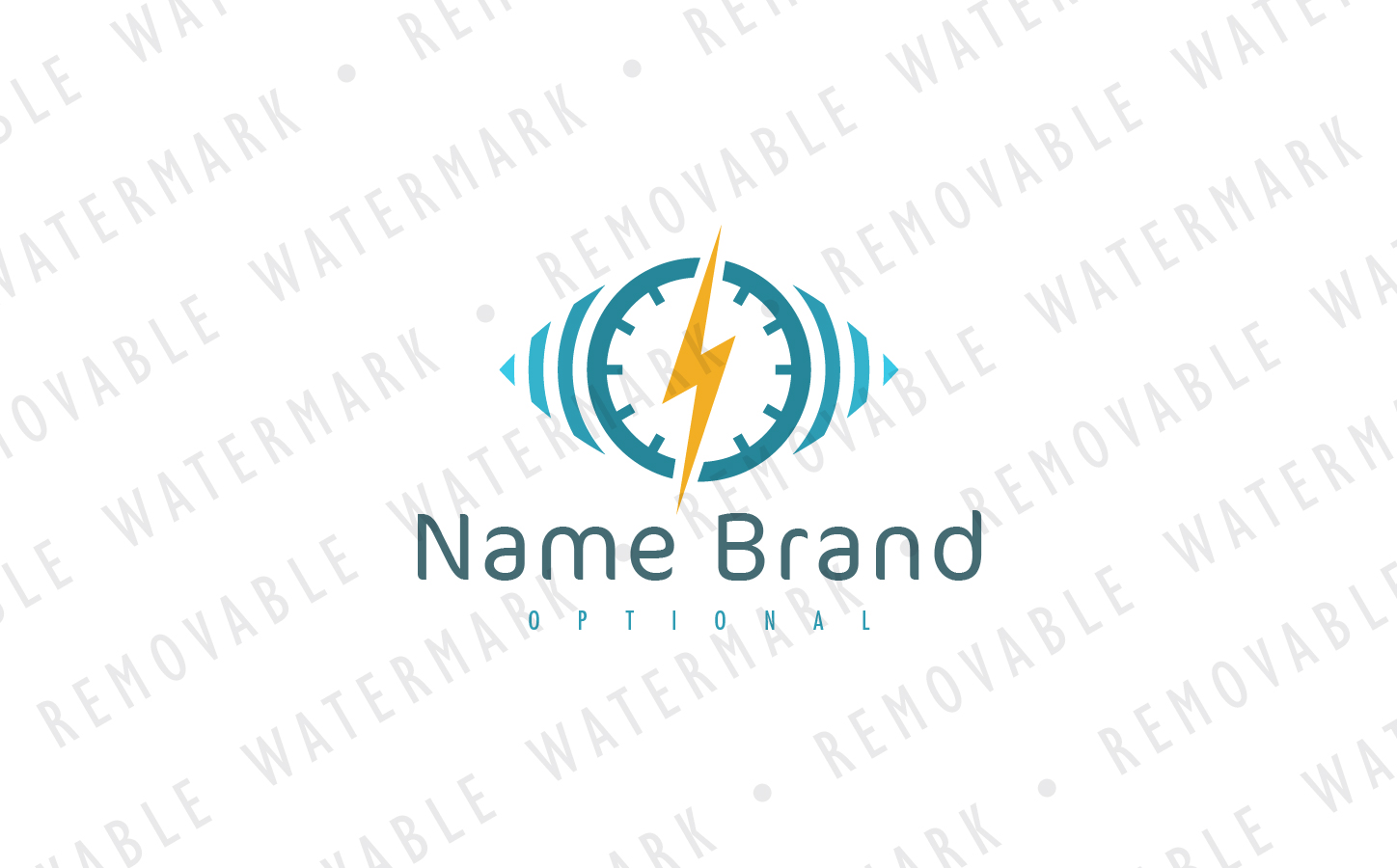 Download Шаблон логотипа "Thunder Monitoring Logo Template" / Thunder Monitoring Logo Template - Шаблон логотипа на тему графика eye alarm security energy sound power analysis system signal monitoring clock time spy lightning control thunder logo design template technology