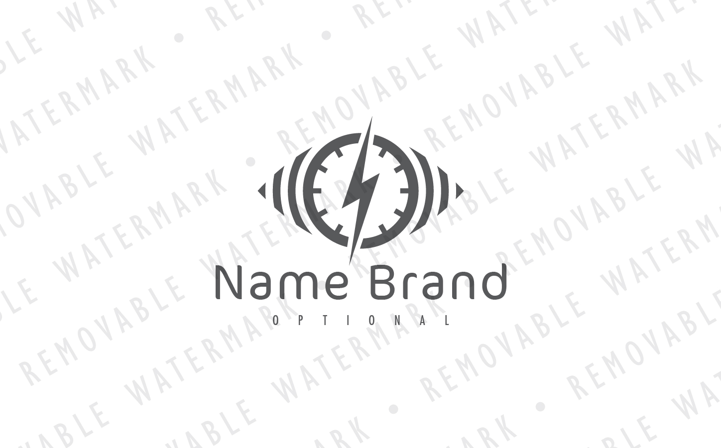 Download Шаблон логотипа "Thunder Monitoring Logo Template" / Thunder Monitoring Logo Template - Шаблон логотипа на тему графика eye alarm security energy sound power analysis system signal monitoring clock time spy lightning control thunder logo design template technology