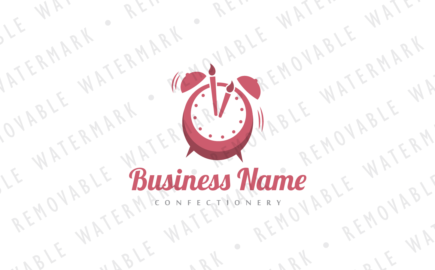 Download Шаблон логотипа "Celebration Alarm Clock Logo Template" / Celebration Alarm Clock Logo Template - Шаблон логотипа на тему графика alarm sweet birthday gift clock time wish date event celebration confectionery bakery logo design template food eat wedding cake cooking