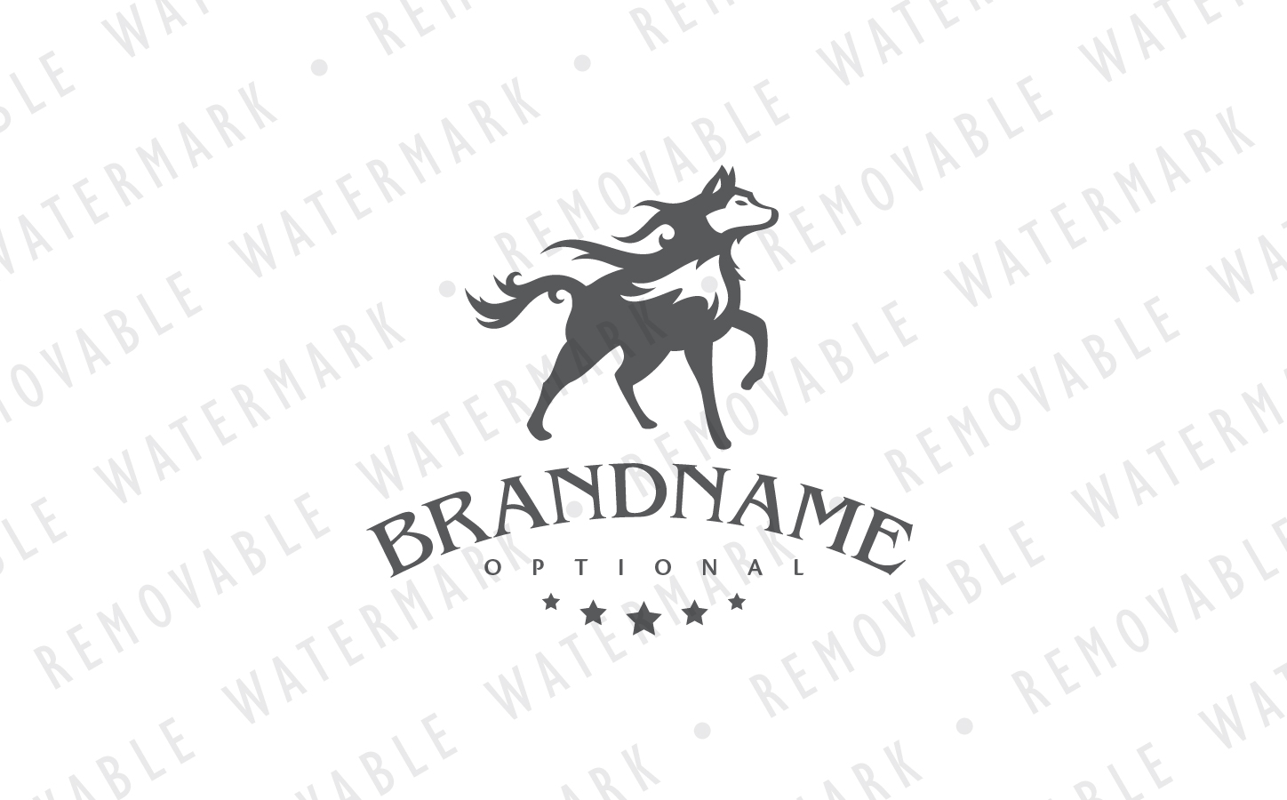 Download Шаблон логотипа "Sky Wolf Logo Template" / Sky Wolf Logo Template - Шаблон логотипа на тему графика animal wolf spirit wind dog sky wild storm energy beast logo design template distillery entertainment hunt outdoor fashion veterinary hound