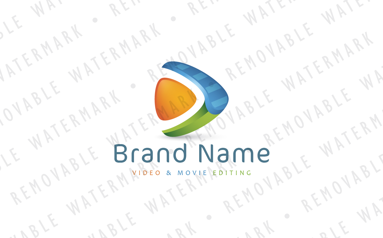 Download Шаблон логотипа "Abstract Video Editing Logo Template" / Abstract Video Editing Logo Template - Шаблон логотипа на тему графика media video film music editing play cut scissors clapboard edit audio movie animation logo design template entertainment technology abstract art