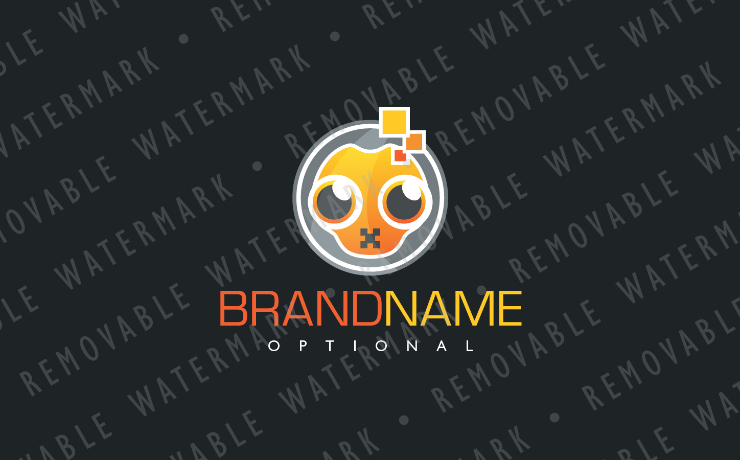 Download Шаблон логотипа "Pixel Alien Logo Template" / Pixel Alien Logo Template - Шаблон логотипа на тему графика technology alien reptile pixel lizard idea creative mascot character data digital media computer information astronaut logo design template entertainment ai