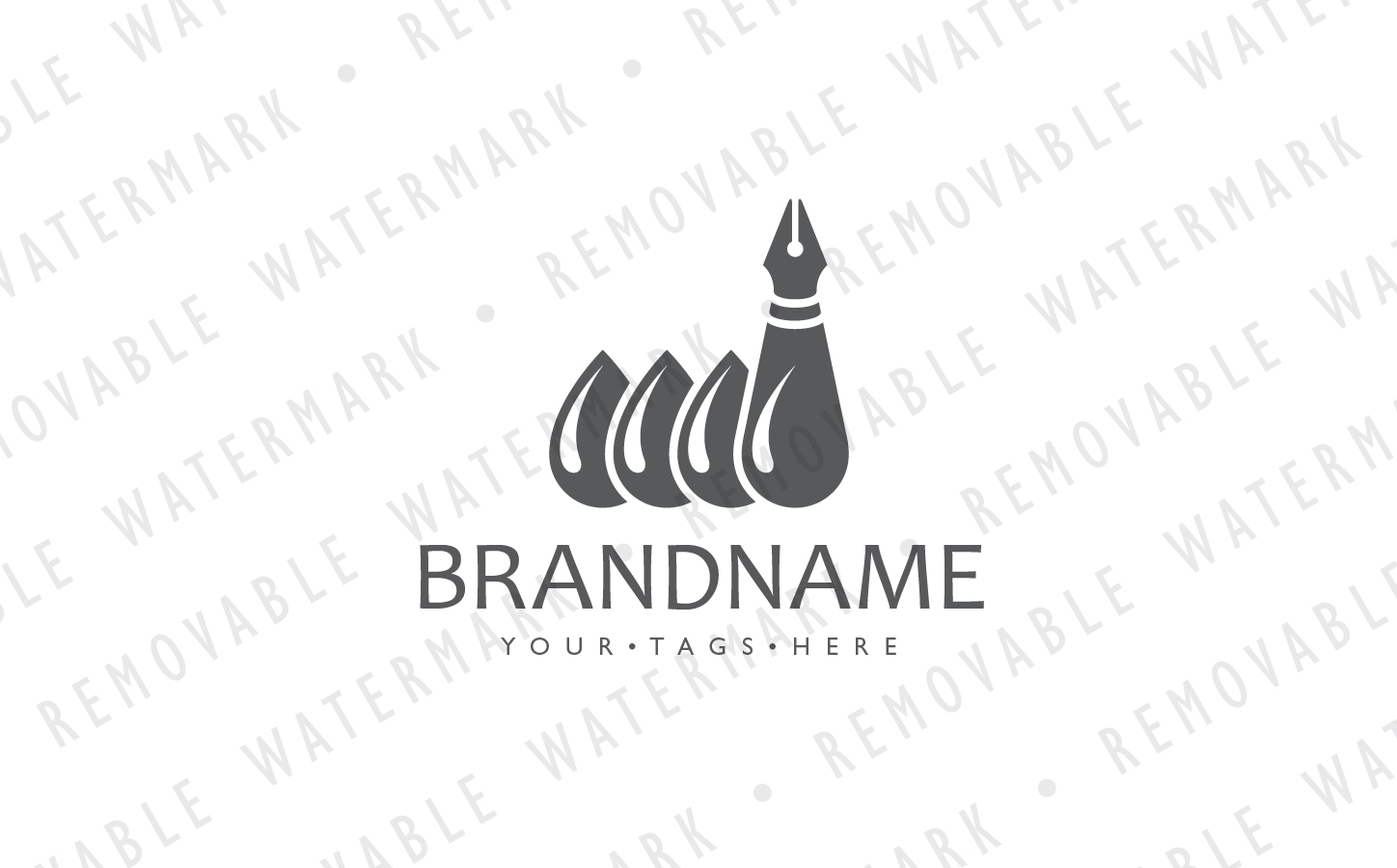 Download Шаблон логотипа "Ink Factory Logo Template" / Ink Factory Logo Template - Шаблон логотипа на тему графика factory ink drop liquid print engineering oil manufacturing pen lab printing tattoo power color logo design template paint chemical industry