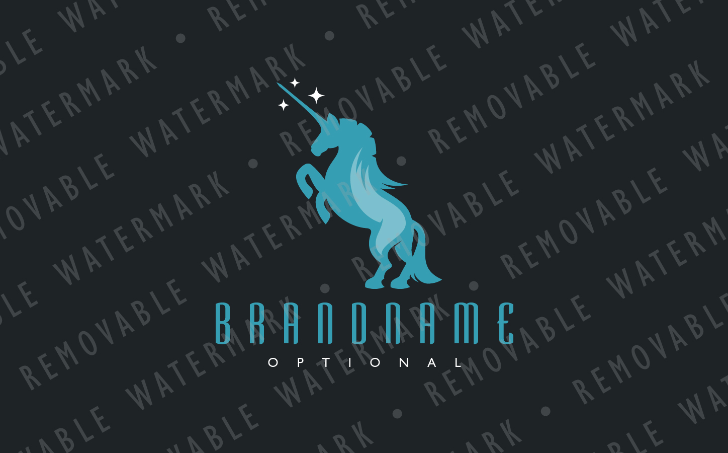 Download Шаблон логотипа "Power of the Unicorn Logo Template" / Power of the Unicorn Logo Template - Шаблон логотипа на тему графика energy beauty horn horse power grace purity magic strength cure magical healing innocence unicorn sacred logo design template riding medicine