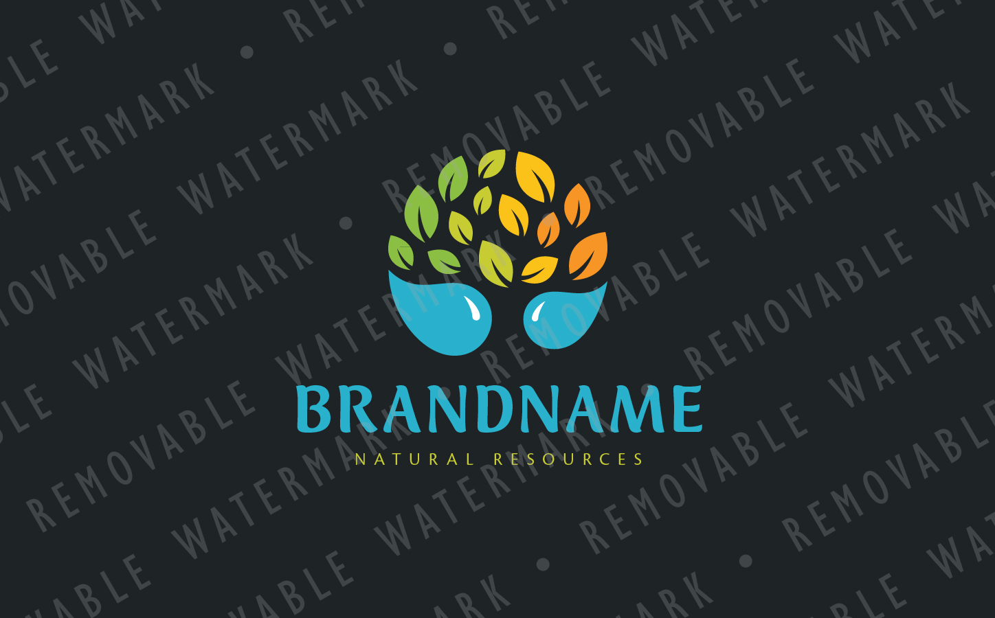 Download Шаблон логотипа "Tree of Life Logo Template" / Tree of Life Logo Template - Шаблон логотипа на тему графика natural tree water droplet nutrition energy healthy growth support vitamin environment organic logo design template spa garden renewable resource pharmacy