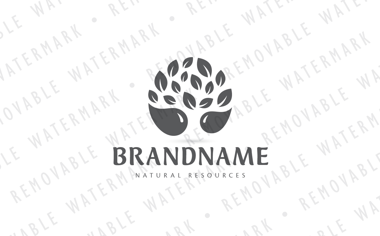 Download Шаблон логотипа "Tree of Life Logo Template" / Tree of Life Logo Template - Шаблон логотипа на тему графика natural tree water droplet nutrition energy healthy growth support vitamin environment organic logo design template spa garden renewable resource pharmacy