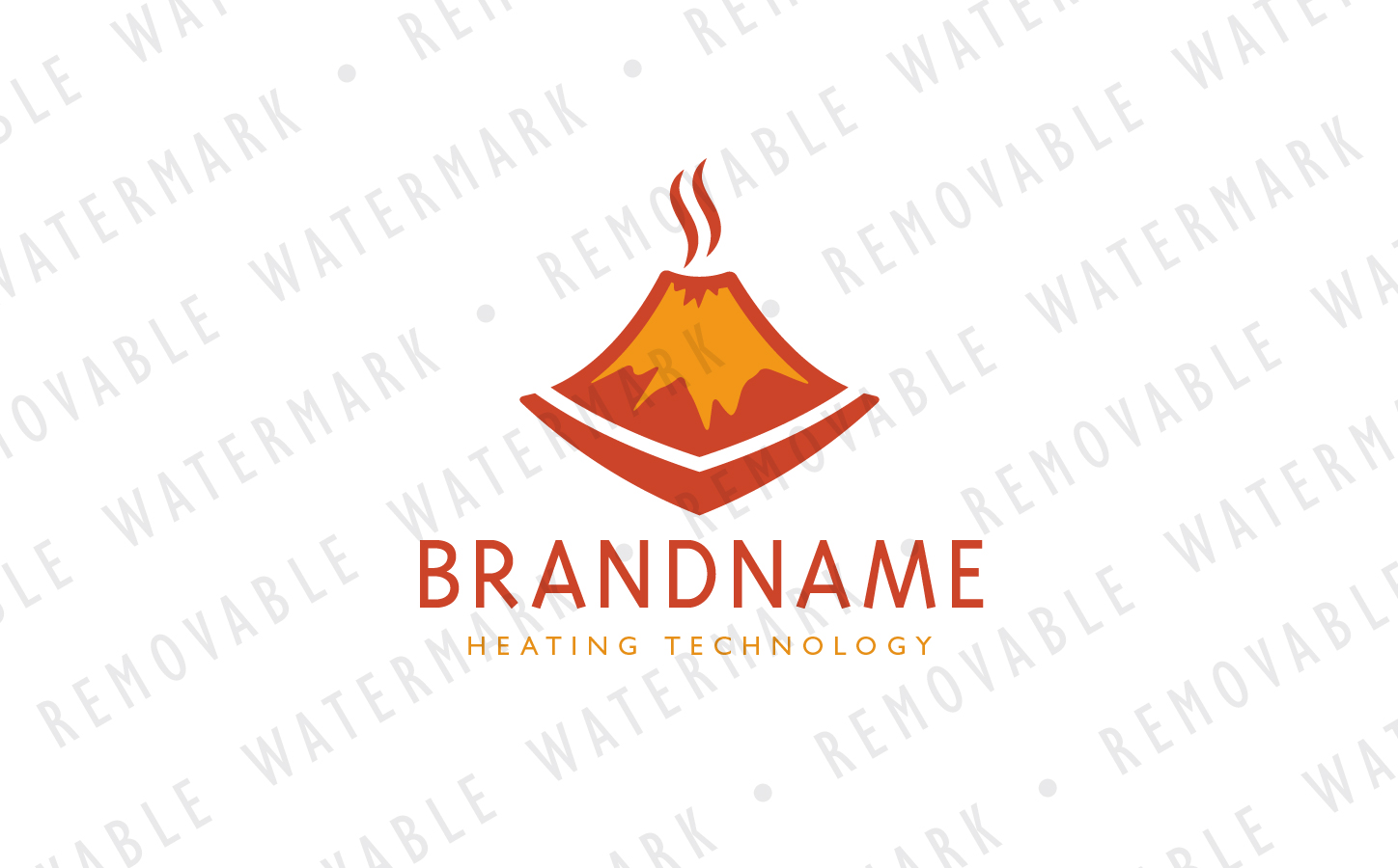 Download Шаблон логотипа "Smoldering Volcano Logo Template" / Smoldering Volcano Logo Template - Шаблон логотипа на тему графика energy hot earth v fire core mountain gas lava magma volcano eruption logo design template heating industry power thermal furnace