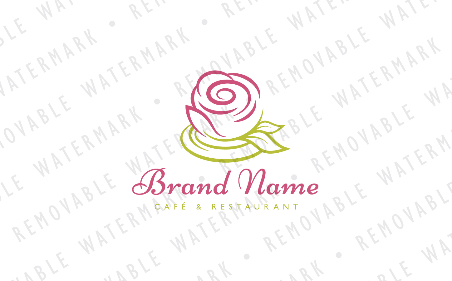 Download Шаблон логотипа "Rose Cup Logo Template" / Rose Cup Logo Template - Шаблон логотипа на тему графика elegant coffee beauty flower beverage cup tea rose blossom fragrance bloom logo design template caf&amp;atilde;&amp;copy; restaurant perfumery cosmetics floral spa