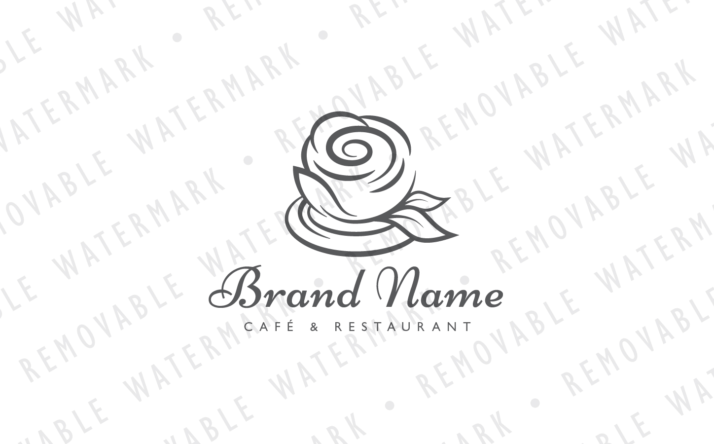 Download Шаблон логотипа "Rose Cup Logo Template" / Rose Cup Logo Template - Шаблон логотипа на тему графика elegant coffee beauty flower beverage cup tea rose blossom fragrance bloom logo design template caf&amp;atilde;&amp;copy; restaurant perfumery cosmetics floral spa