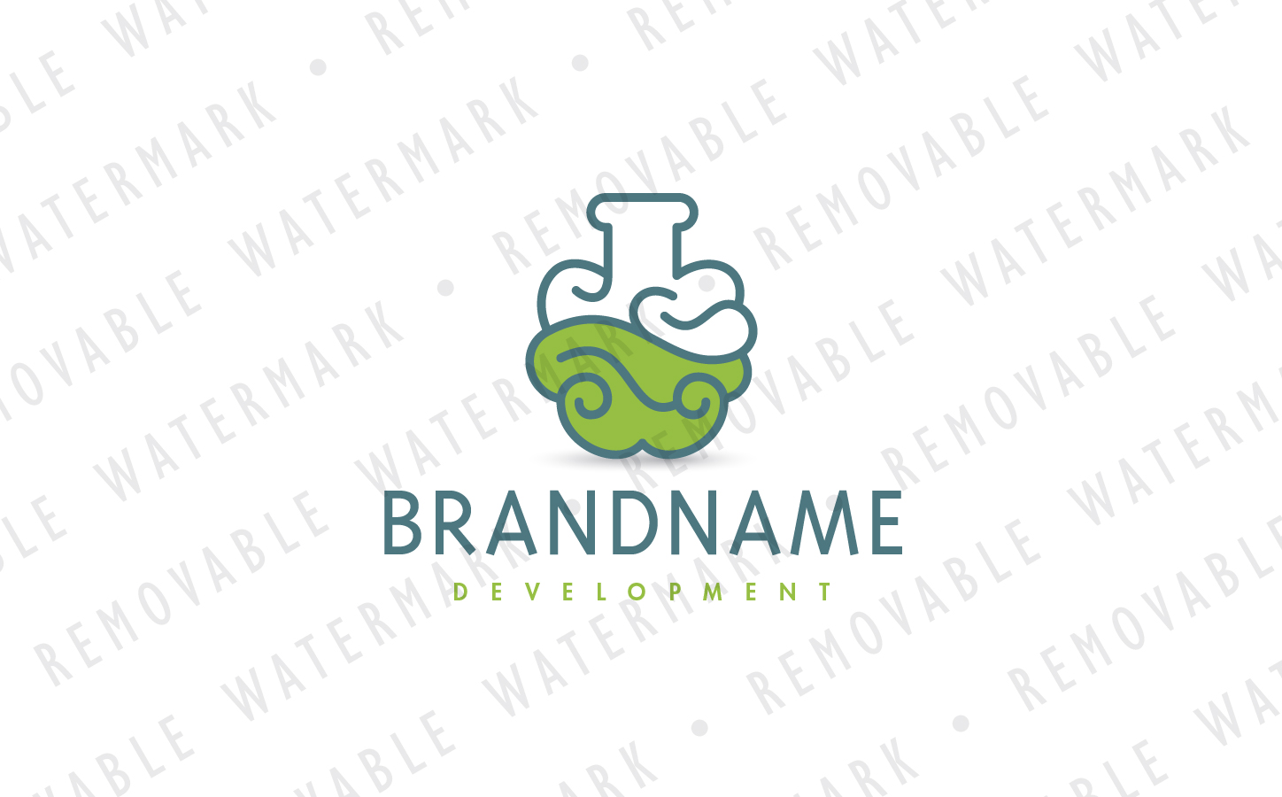 Download Шаблон логотипа "Brain Lab Logo Template" / Brain Lab Logo Template - Шаблон логотипа на тему графика science creative lab idea research development brain liquid mind flask elixir intellect logo design template chemical innovation pharmacy knowledge technology