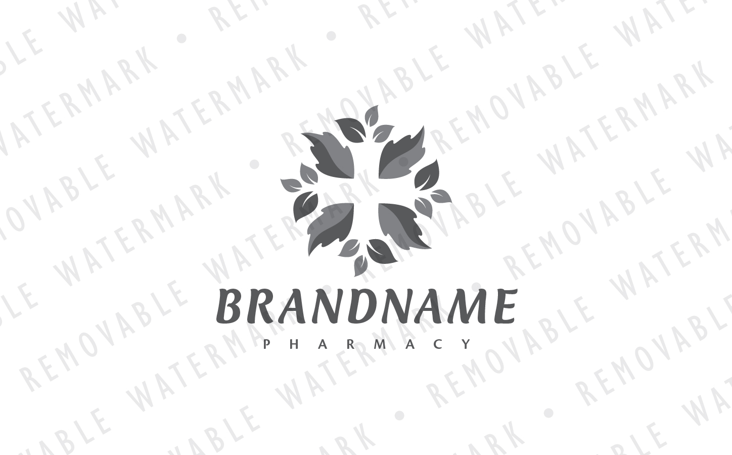 Download Шаблон логотипа "Leaf Cross Logo Template" / Leaf Cross Logo Template - Шаблон логотипа на тему графика leaf medical natural cross aid healing healthy organic herb green pharmacy spa church logo design template gardening agriculture cosmetics beauty