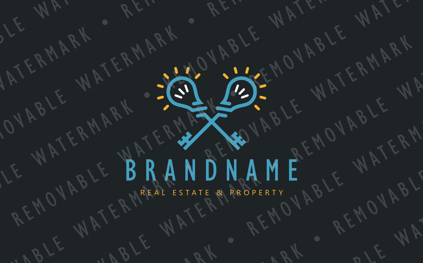 Download Шаблон логотипа "Keys of Innovation Logo Template" / Keys of Innovation Logo Template - Шаблон логотипа на тему графика key energy creative idea innovation cross bulb strategy real estate realty property security lighting logo design template consulting investing power