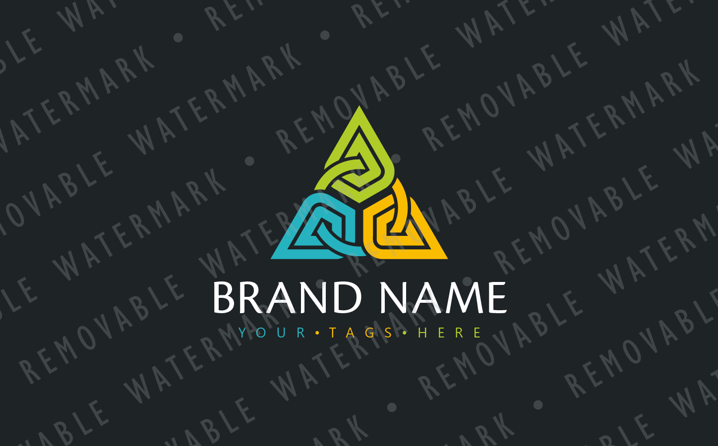 Download Шаблон логотипа "Abstract Chained Triangle Logo Template" / Abstract Chained Triangle Logo Template - Шаблон логотипа на тему графика letter a v celtic abstract chain collaboration triangle cooperation nexus logo design template interlaced knot technology pyramid delta integrity unity
