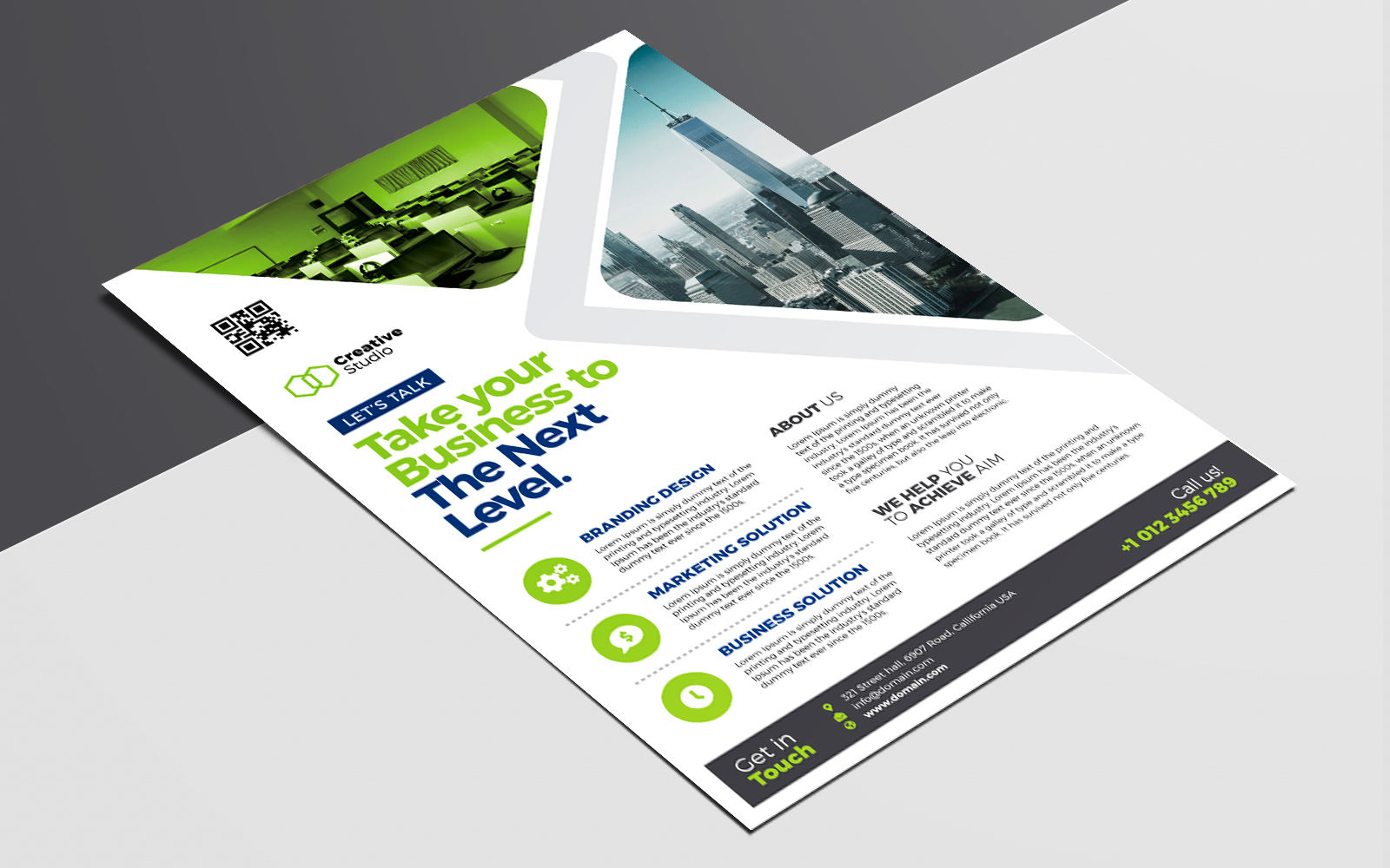 Download Фирменный стиль "Flyer - Corporate Identity Template" / Flyer - Corporate Identity Template - Фирменный стиль на тему графика flyer,template,design,psd,psd,ads,advert,advertisement,agency,flyer,business,poster,corporate,creative