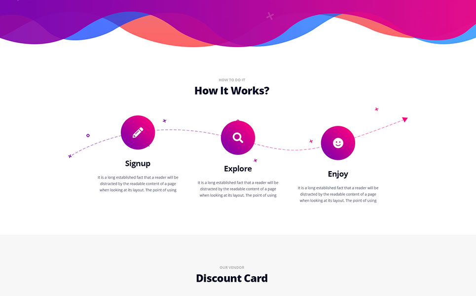 Download PSD шаблон "SuperCard Discount, Coupon, Company PSD Template" / SuperCard Discount, Coupon, Company PSD Template - Адаптивный PSD шаблон на тему бизнес и услуги discount card offer coupon psd template design theme html css clean minimal onepage