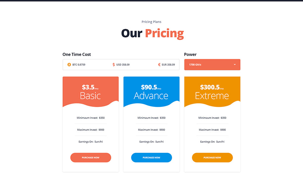 Download PSD шаблон "Minix Bitcoin Mining PSD Template" / Minix Bitcoin Mining PSD Template - Адаптивный PSD шаблон на тему бизнес услуги bitcoin mining currency miner minix uithemes