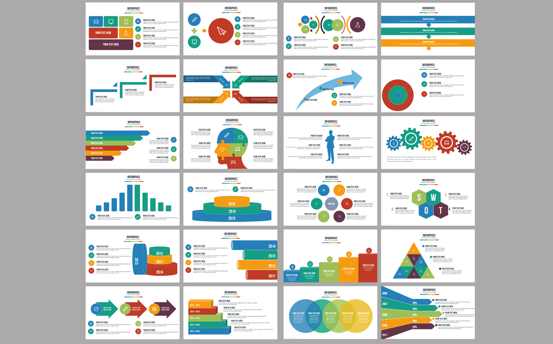 Colorful Annual Sales Report PowerPoint Template for $23 For Sales Report Template Powerpoint