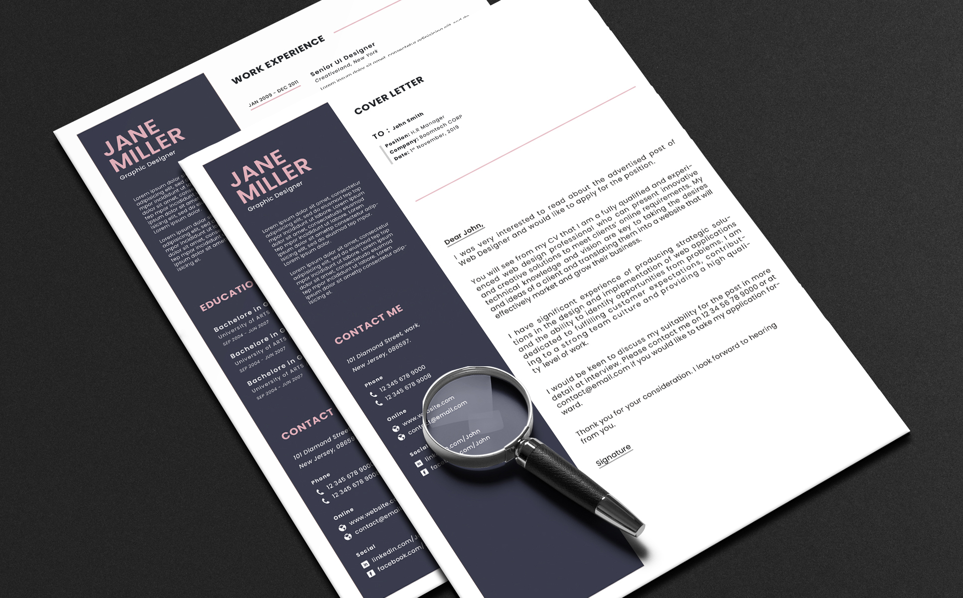 Download Jane Resume Template - Резюме на тему графика