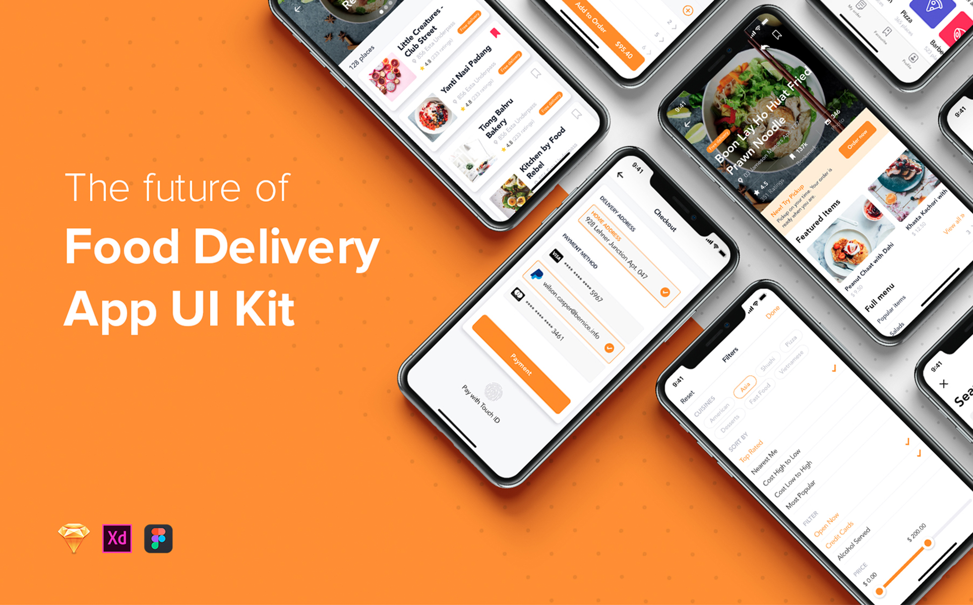 Download UI элементы "Fozzi - Food Delivery mobile app UI Kit " / Fozzi - Food Delivery mobile app UI Kit  - UI элементы на тему графика food delivery uber grabfood ui uikit uxui kit mobile app restautant cook foody ordering order fastdelivery theme template