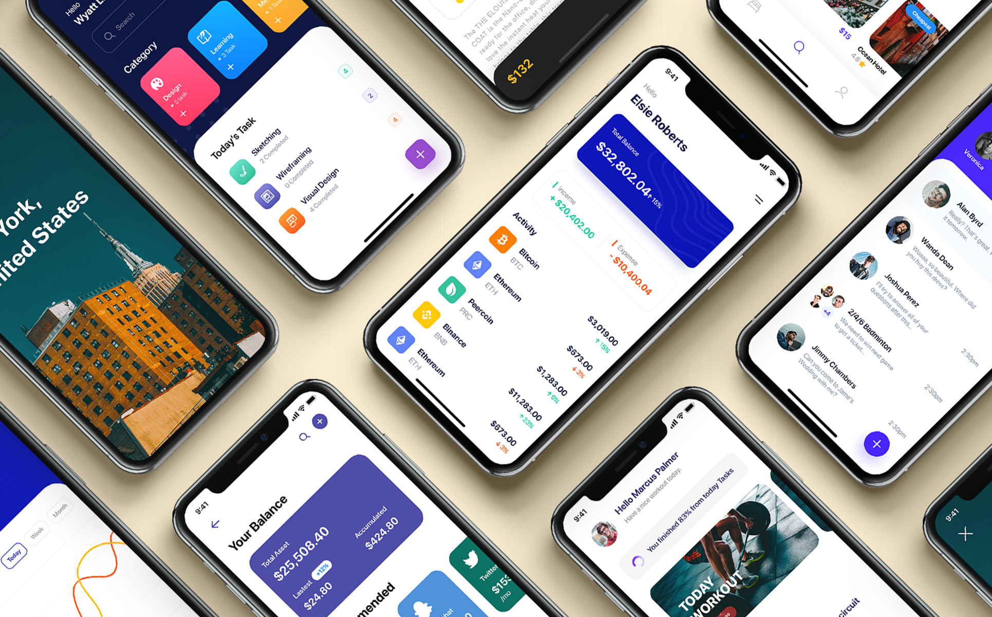 Download UI элементы "Platin mobile UI Kit " / Platin mobile UI Kit  - UI элементы на тему графика app ui social statistics articles interface ios material kit mobile login sign up profile map tracking menu on boarding theme