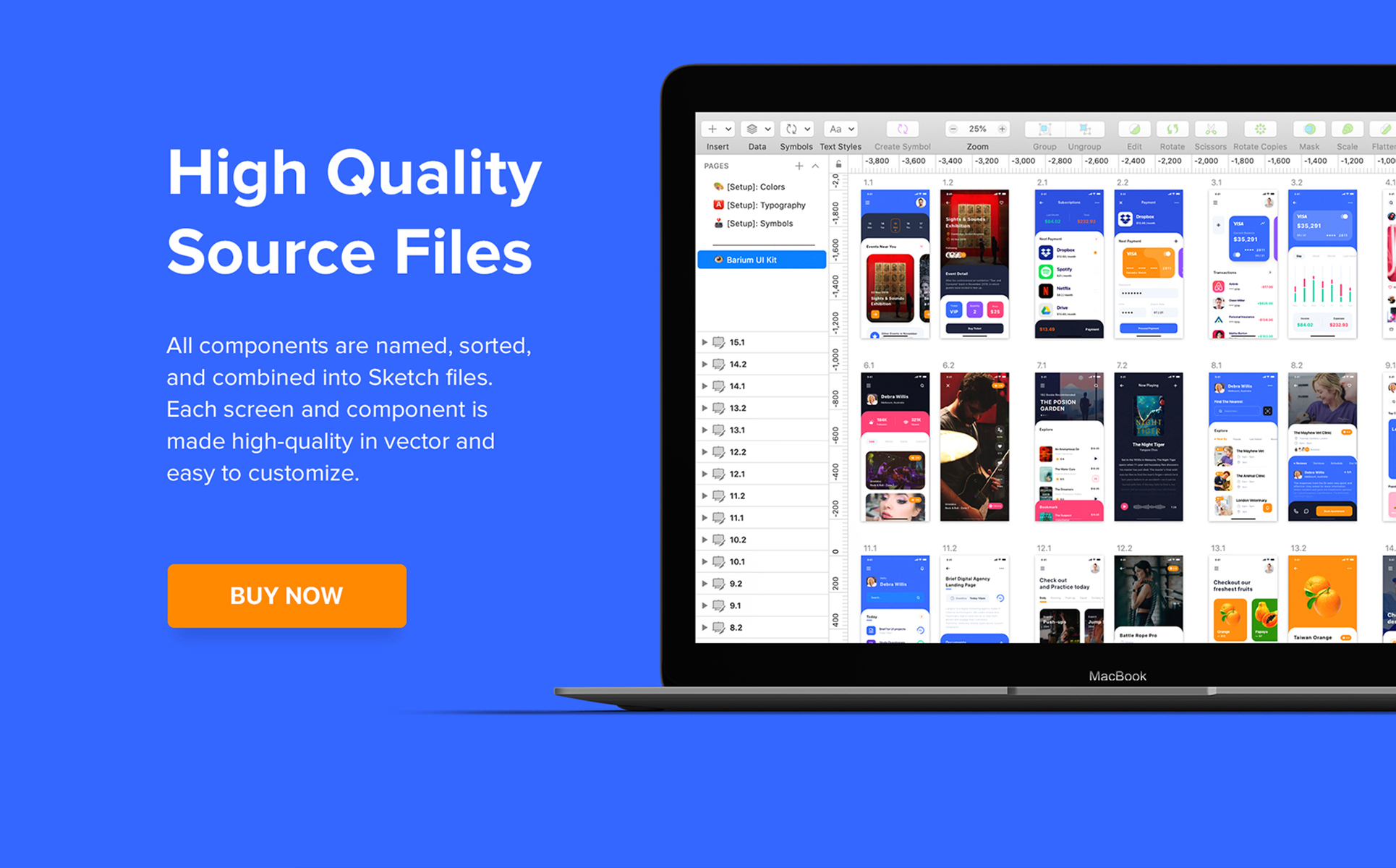 Download UI элементы "Barium UI Kit " / Barium UI Kit  - UI элементы на тему графика app ui social statistics articles interface ios material kit mobile login sign up profile map tracking menu on boarding theme