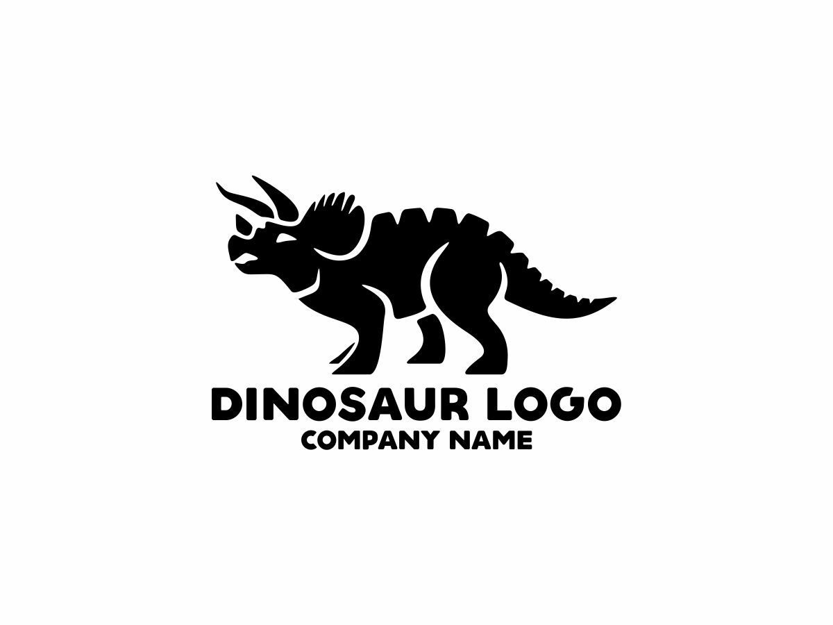 Download Шаблон логотипа "Dinosaur Logo Template" / Dinosaur Logo Template - Шаблон логотипа на тему графика 