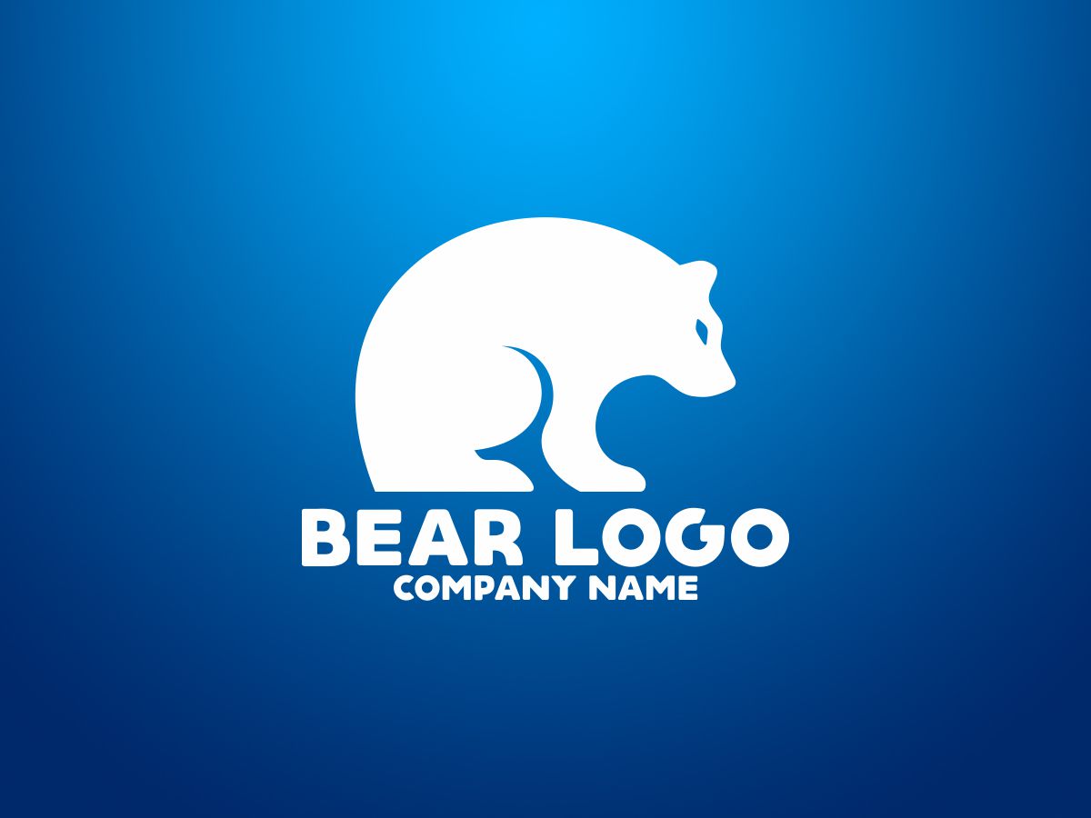 Download Шаблон логотипа "Bear Logo Template" / Bear Logo Template - Шаблон логотипа на тему графика animals app bank bear logo brand branding business company finance game invest investment investments minimal minimalist new year organization original