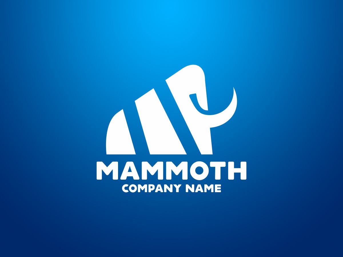 Download Шаблон логотипа "Mammoth Logo Template" / Mammoth Logo Template - Шаблон логотипа на тему графика animal animals business elephant history mammoth museum nature wild