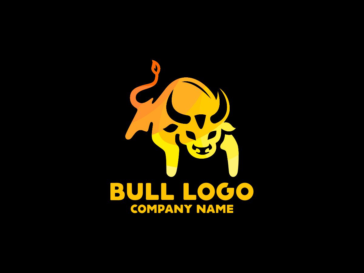 Download Шаблон логотипа "Bull Logo Template" / Bull Logo Template - Шаблон логотипа на тему графика animal animals attack brand branding bull burn colorful company cow creative fire flame hot matador modern multicolor polygonal protection raging