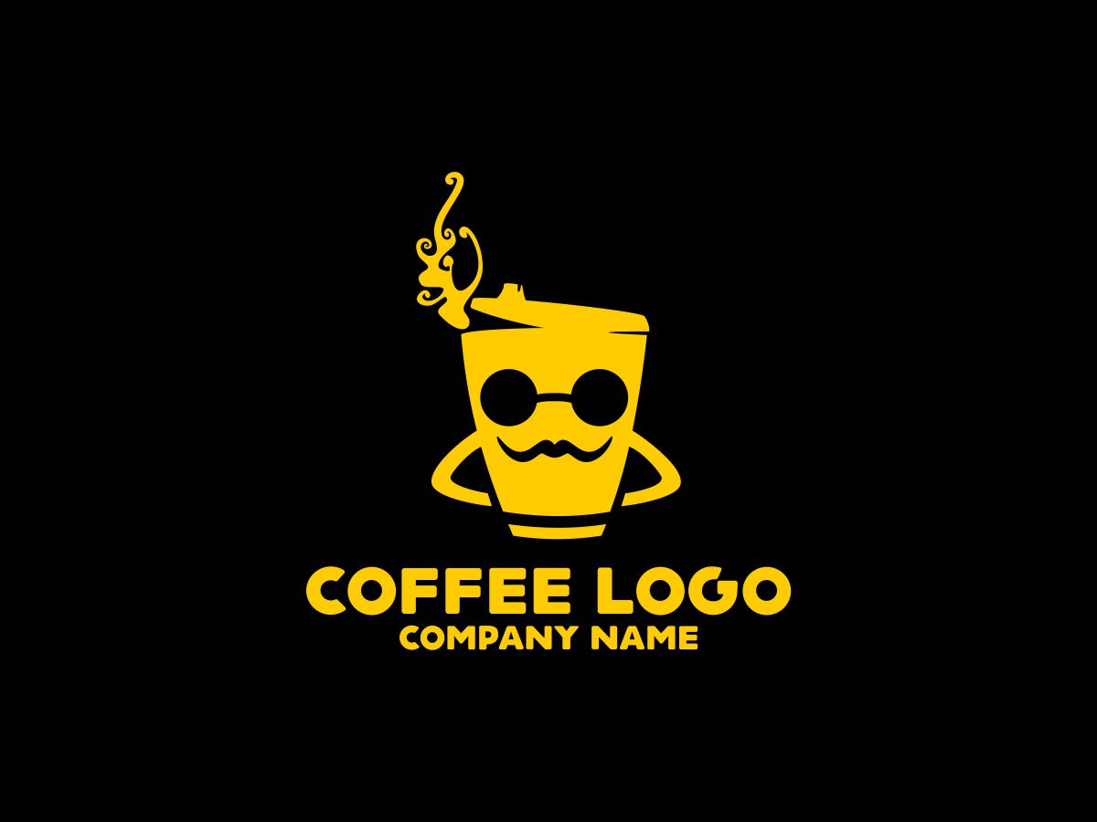 Download Шаблон логотипа "Coffee Logo Template" / Coffee Logo Template - Шаблон логотипа на тему графика brown cafe logo cafeteria coffee coffee brand stock cool cup generic modern professional