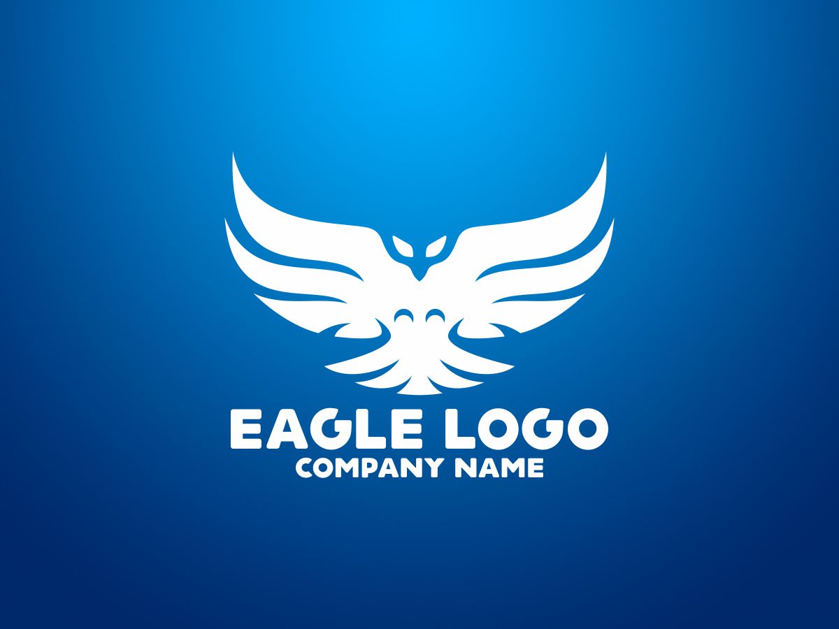 Download Шаблон логотипа "Eagle Logo Template" / Eagle Logo Template - Шаблон логотипа на тему графика america animal bird car command control determination dominance eagle logo focus guardian leader leadership phoenix predator protection race real estate